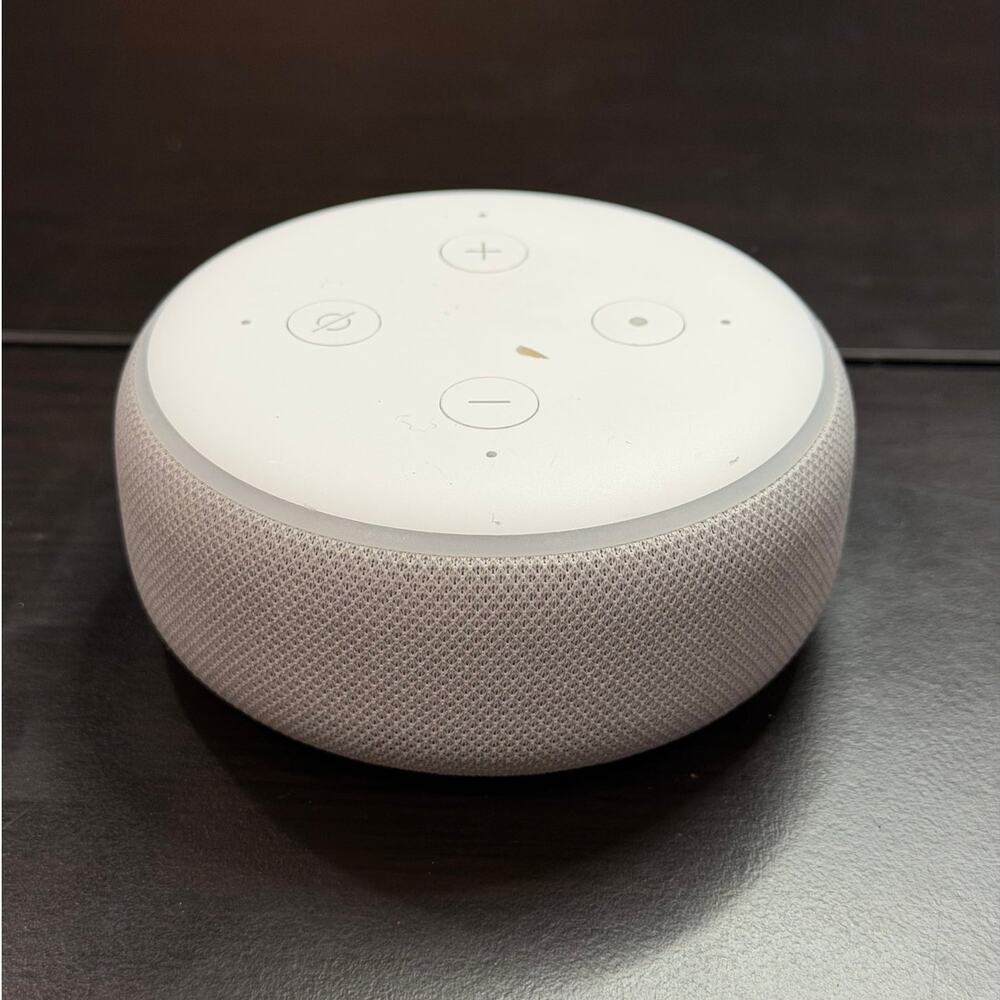 Amazon Echo Dot 3rd Gen Smart Speaker 36EBT3 Tested Deregistered Sandstone White
